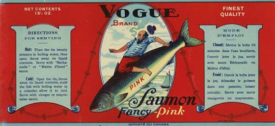 The Label Unwrapped – Fancy Pink Vogue Brand Salmon